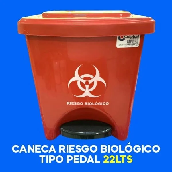 Caneca de Pedal Riesgo Biológico 21LTS