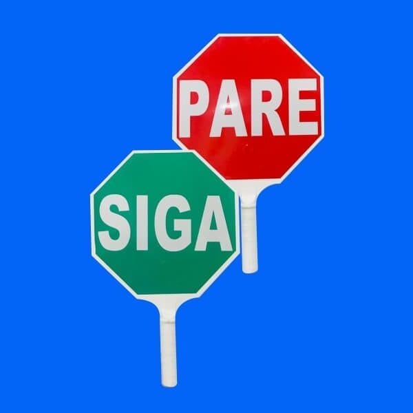 Señalización PARE Y SIGA